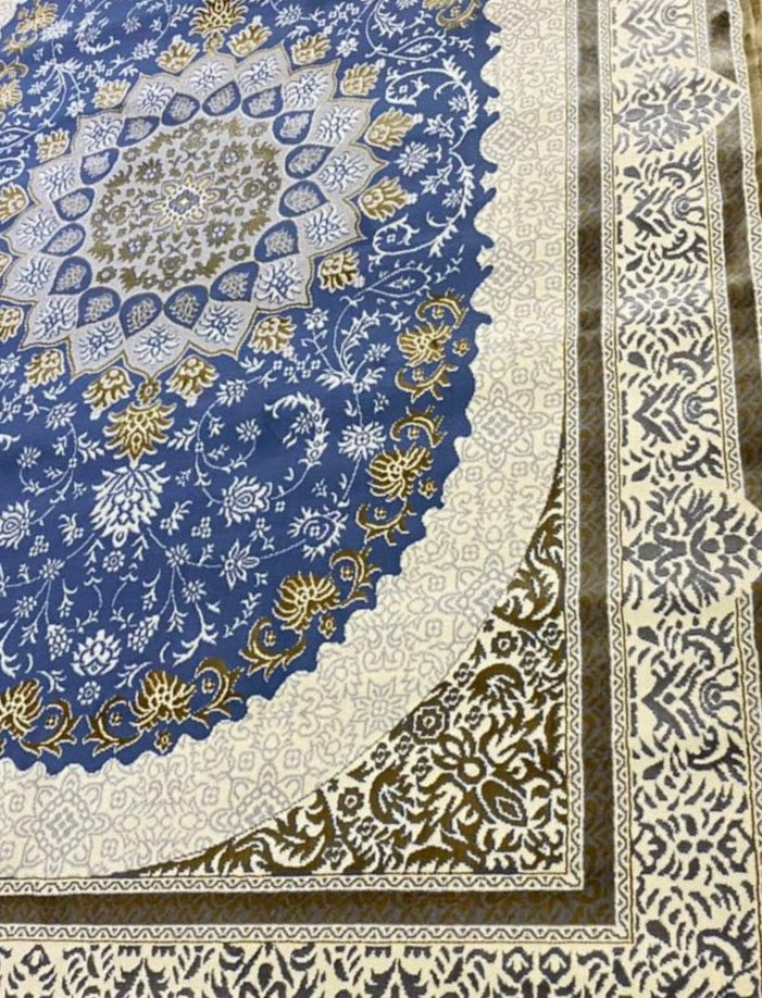 Modern Blue Tresh Turkey Carpet